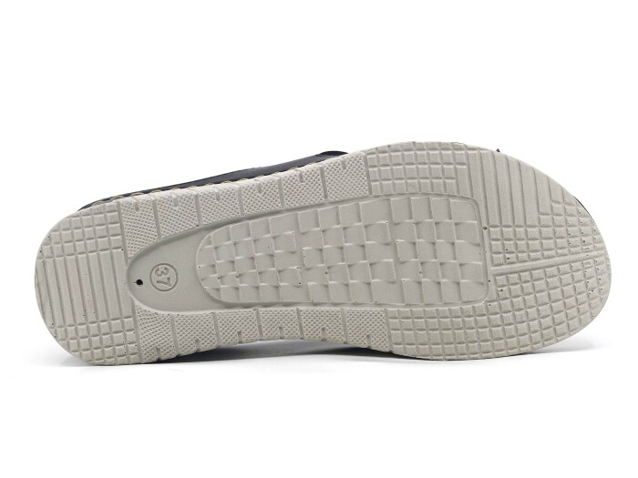 Şahgül Zenne 5502 Çapraz Geçmeli Monta Günlük Terlik Siyah - 3