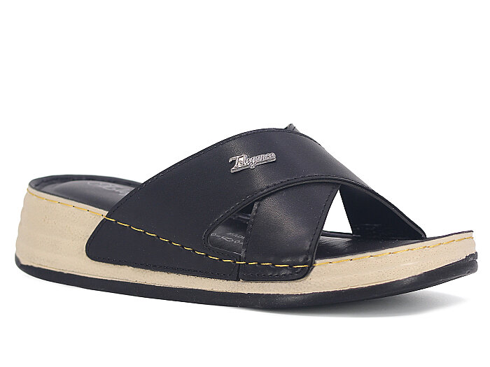 Şahgül Zenne 5602 Monta Günlük Terlik Siyah - 1