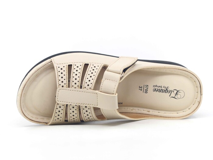 Şahgül Zenne 5701 Monta Günlük Terlik Bej - Şahgül (1)