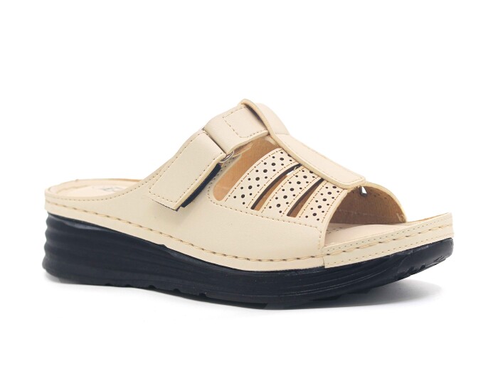 Şahgül Zenne 5701 Monta Günlük Terlik Bej - 1