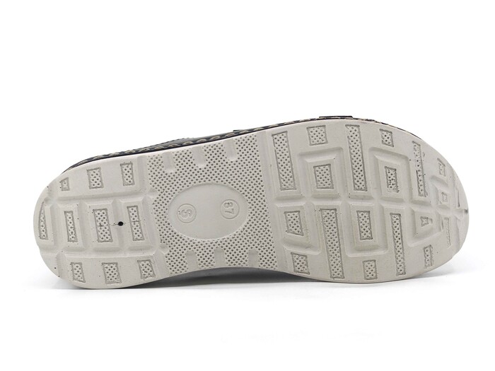 Şahgül Zenne 5703 Çift Toka Monta Günlük Terlik Siyah - 3