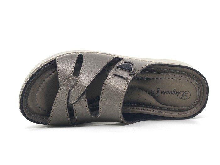 Şahgül Zenne 5705 Geçmeli Monta Günlük Terlik Platin - Şahgül (1)