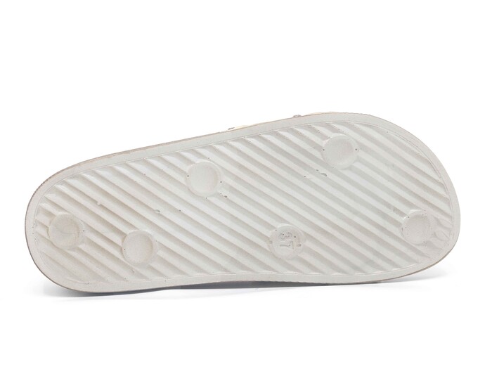 Şahgül Zenne 7303 Çift Toka Monta Kutulu Günlük Terlik Bej - 3