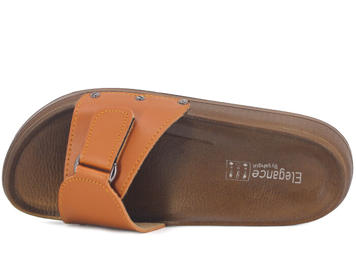 Şahgül Zenne 7304 Cırtlı Monta Kutulu Günlük Terlik Taba - Şahgül (1)