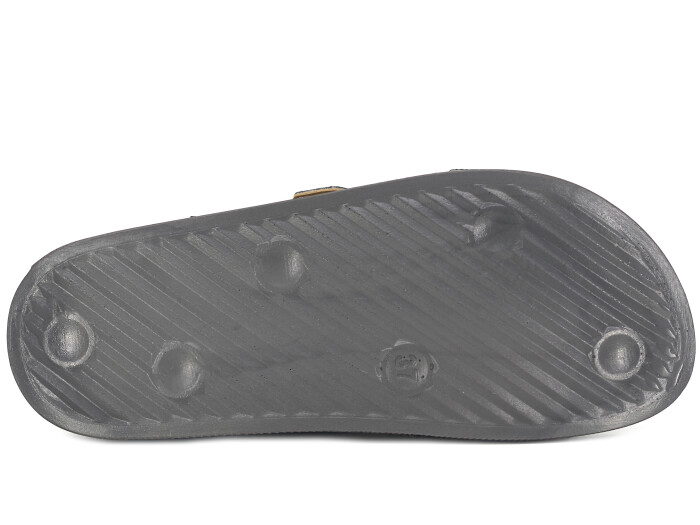 Şahgül Zenne 7324 Monta Çift Toka Kutulu Günlük Terlik Su Yolu Platin - 3