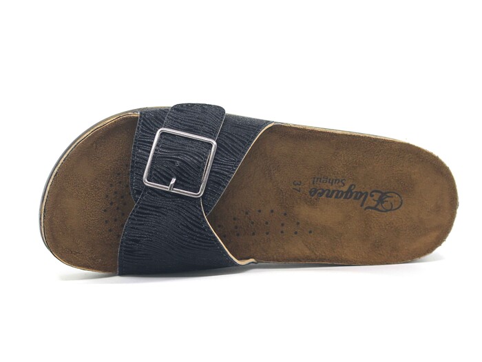 Şahgül Zenne 7421 Tek Toka Monta Kutulu Günlük Terlik Siyah - Şahgül (1)