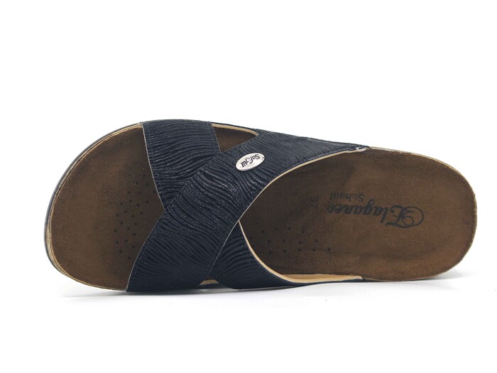 Şahgül Zenne 7422 Çapraz Monta Kutulu Günlük Terlik Siyah - 2