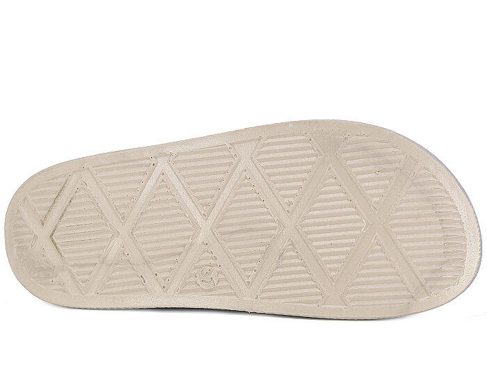 Şahgül Zenne 7528 Çift Toka Simli Monta Kutulu Günlük Terlik Gümüş - 3