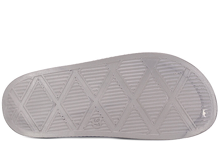 Şahgül Zenne 7528 Çift Toka Simli Monta Kutulu Günlük Terlik Platin - 3