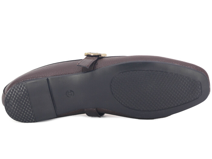 Sahra Zenne Atkılı 2025 Babet Ayakkabı Kahve - 3