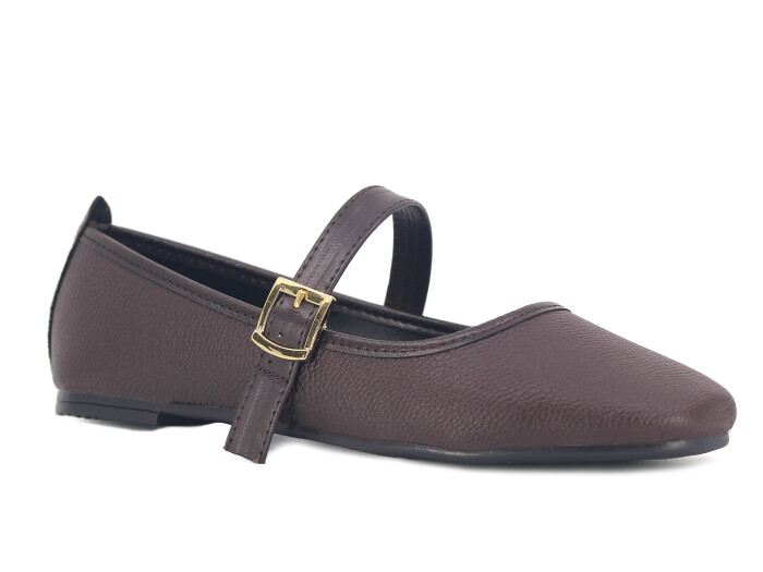 Sahra Zenne Atkılı 2025 Babet Ayakkabı Kahve - Sahra