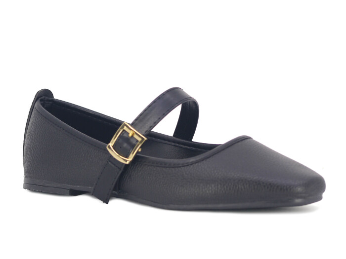 Sahra Zenne Atkılı 2025 Babet Ayakkabı Siyah - Sahra