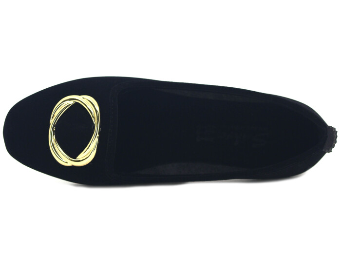 Sahra Zenne Geçmeli Çember Toka Babet Ev Ayakkabısı Sarı Tokalı - Sahra (1)