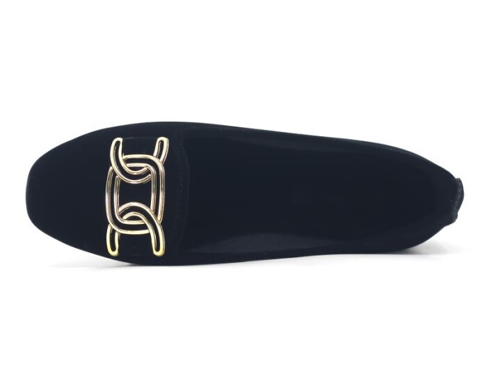 Sahra Zenne Geçmeli Tokalı Babet Ev Ayakkabısı Sarı Tokalı - Sahra (1)