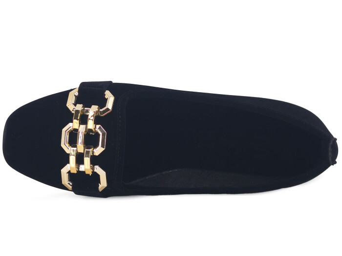 Sahra Zenne Geçmeli Zincir Toka Babet Ev Ayakkabısı Sarı Tokalı - Sahra (1)