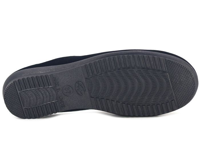 Sahra Zenne İşlemeli Gondol Ev Terliği Siyah Puantiye - 3