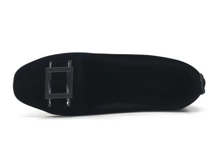 Sahra Zenne Kare Tokalı Babet Ev Ayakkabısı Siyah - Sahra (1)