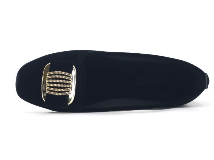 Sahra Zenne Petek Tokalı Babet Ev Ayakkabısı Sarı Tokalı - Sahra (1)