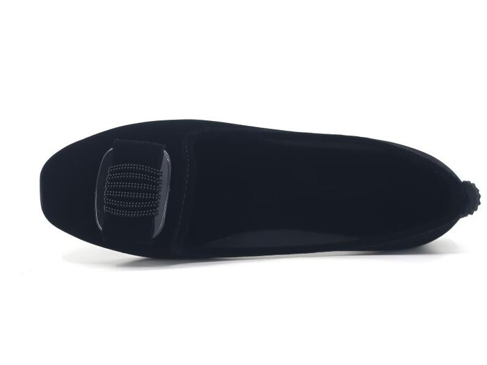 Sahra Zenne Petek Tokalı Babet Ev Ayakkabısı Siyah - Sahra (1)