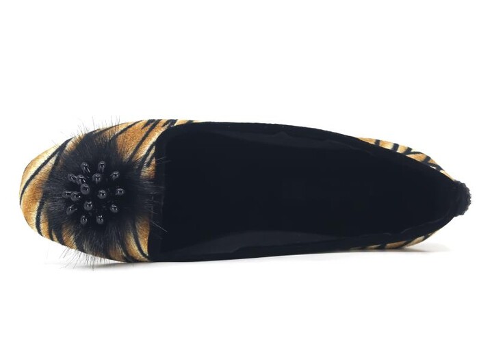 Sahra Zenne Üzümlü Babet Ev Ayakkabısı Leopar Desen - 2