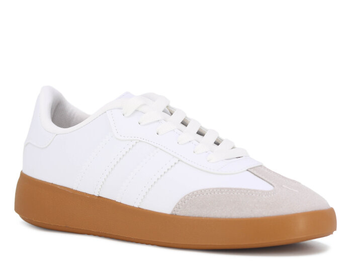 Savista Zenne Samba Çift Bantlı Spor Ayakkabı Beyaz - Beyaz 