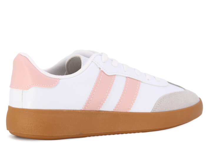 Savista Zenne Samba Çift Bantlı Spor Ayakkabı Beyaz - Pembe - 3