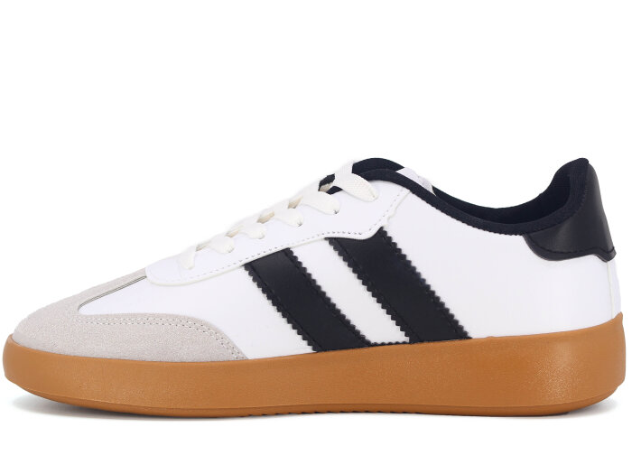 Savista Zenne Samba Çift Bantlı Spor Ayakkabı Beyaz - Siyah - Savista (1)