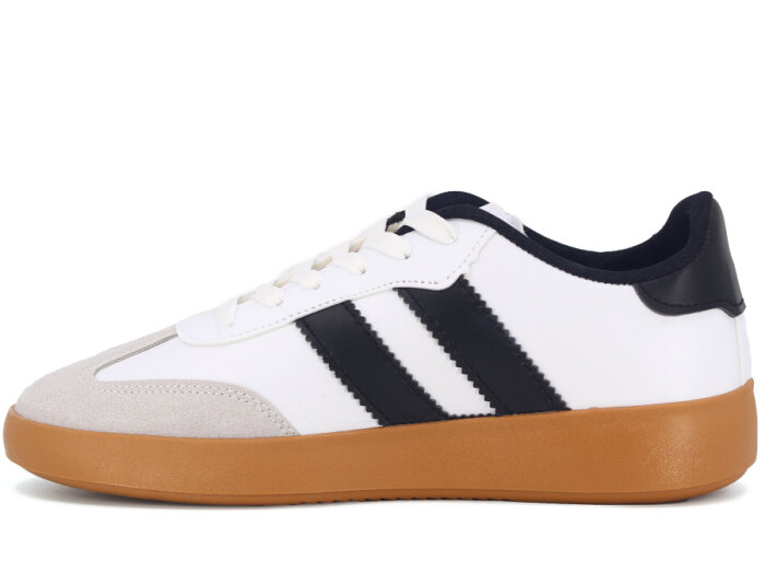 Savista Zenne Samba Çift Bantlı Spor Ayakkabı Beyaz - Siyah - 2