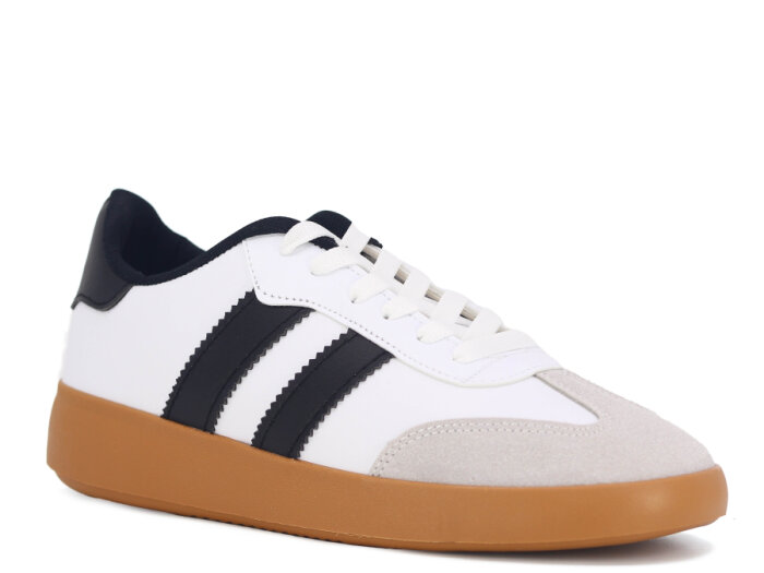 Savista Zenne Samba Çift Bantlı Spor Ayakkabı Beyaz - Siyah - 1