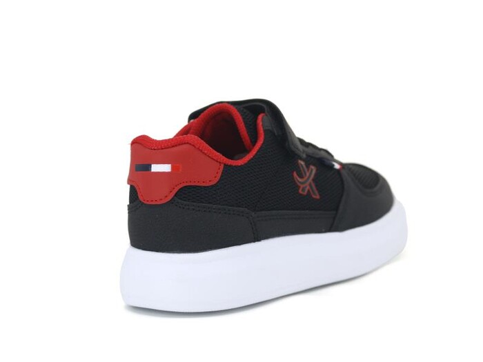 Scorx Filet 127 Cırtlı Anorak Spor Ayakkabı Siyah - Kırmızı - Thumbnail