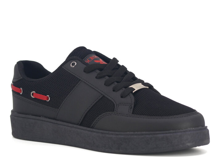 Scrooll Merdane 009 Anorak Spor Ayakkabı Siyah - Siyah - Scrooll