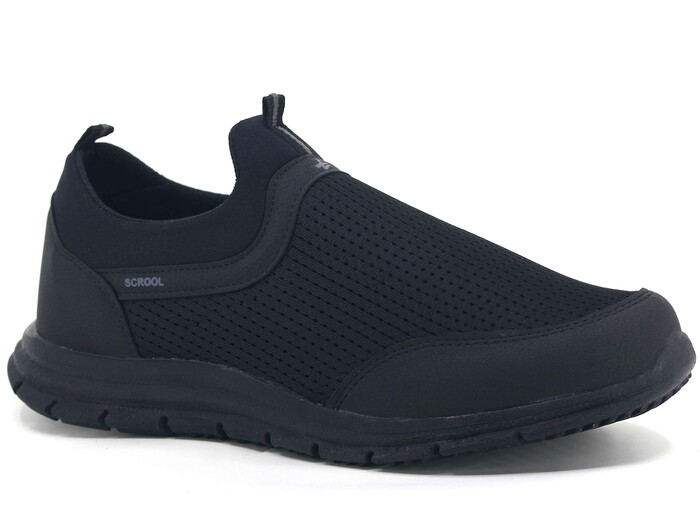 Scrooll Merdane 112 Battal Aqua Spor Ayakkabı Siyah - Füme