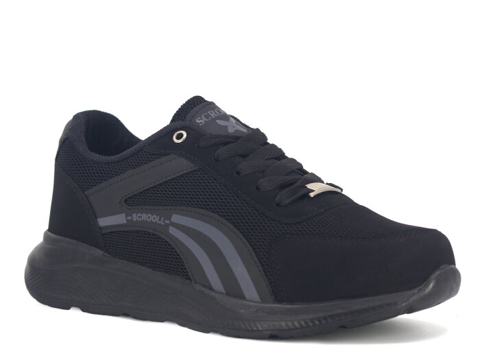 Scrooll Merdane 444 Anorak Spor Ayakkabı Siyah - Füme - Scrooll