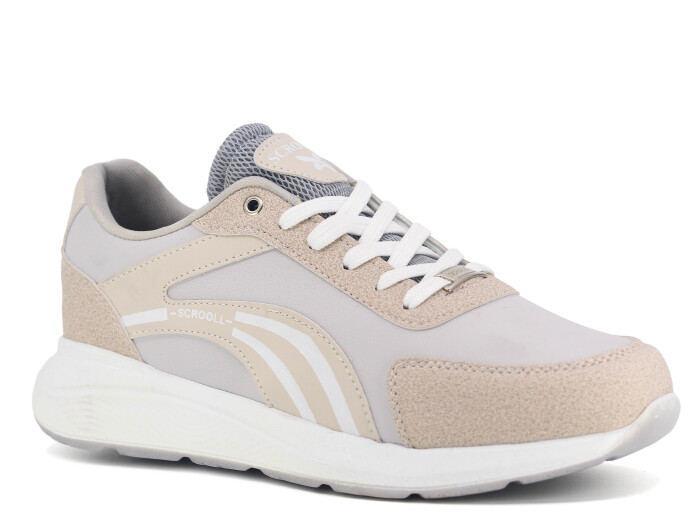 Scrooll Merdane 444 Cilt Spor Ayakkabı Buz - Bej - Scrooll