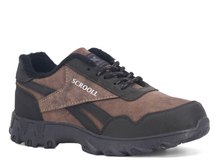 Scrooll Merdane X5 Trekking Kısa Bot Kahve - Gümüş - 1