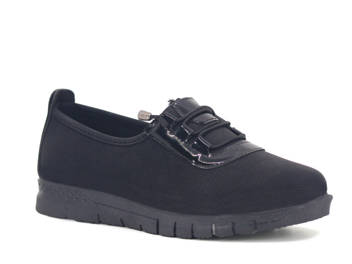 Seçkin Zenne 201 Anne Ayakkabısı Siyah Rugan - 1