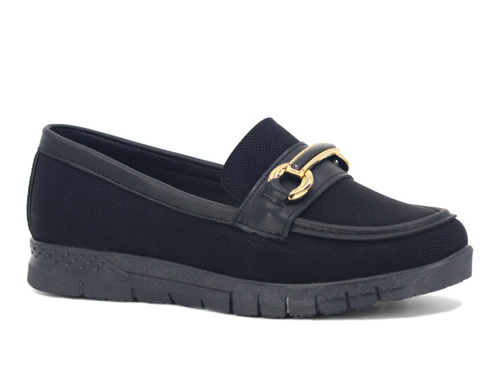 Seçkin Zenne 500 Anne Ayakkabısı Siyah - Altın - Seçkin