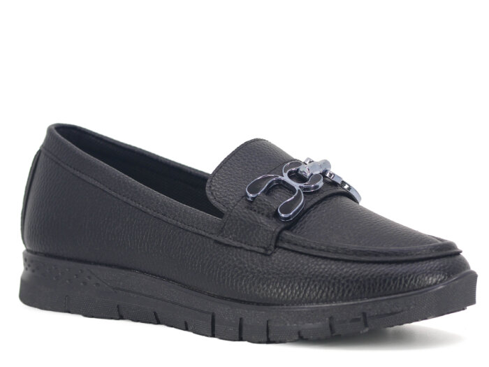 Seçkin Zenne Geçmeli Tokalı Anne Ayakkabısı Siyah Cilt - 1