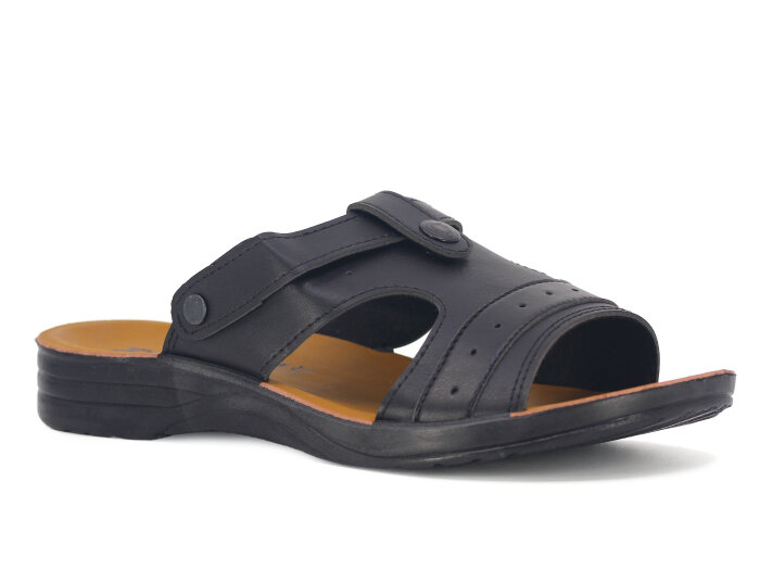 Sedef Merdane 1121 Döngülü Terlik Siyah - 1