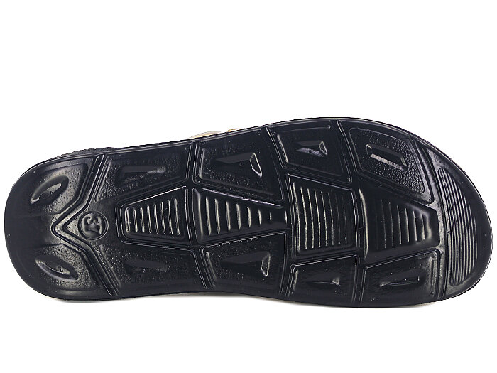 Serra Zenne 1501-1 Simli Kutulu Günlük Terlik Krem - 3