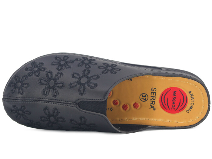 Serra Zenne 1512 Monta Kışlık Kapalı Kapalı Terlik Siyah - 2