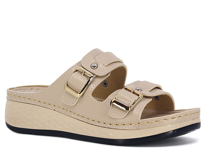 Serra Zenne 1517 Kutulu Günlük Terlik Krem - 1