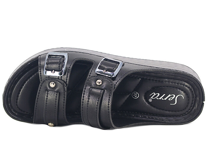 Serra Zenne 1517 Kutulu Günlük Terlik Siyah - Serra (1)