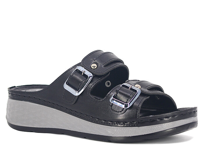 Serra Zenne 1517 Kutulu Günlük Terlik Siyah - 1