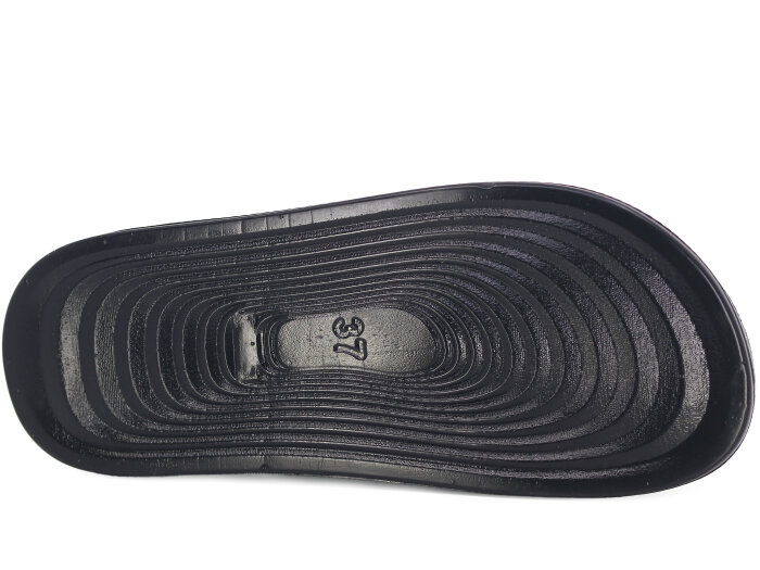 Serra Zenne 7002-1 Çift Bant Simli Dikişli Kutulu Günlük Terlik Siyah - 3