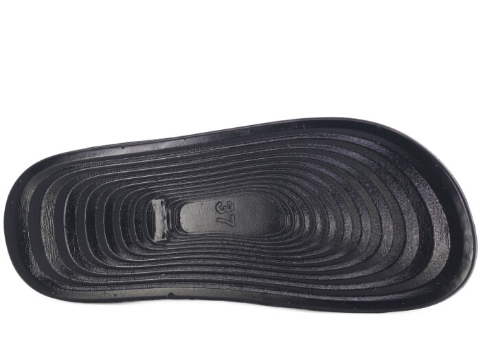 Serra Zenne 7004-1 Simli Çift Bantlı Taşlı Dikişli Kutulu Günlük Terlik Siyah - 3