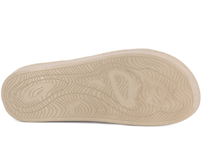 Serra Zenne 702 Çapraz Enj. Kutulu Günlük Terlik Krem - 3