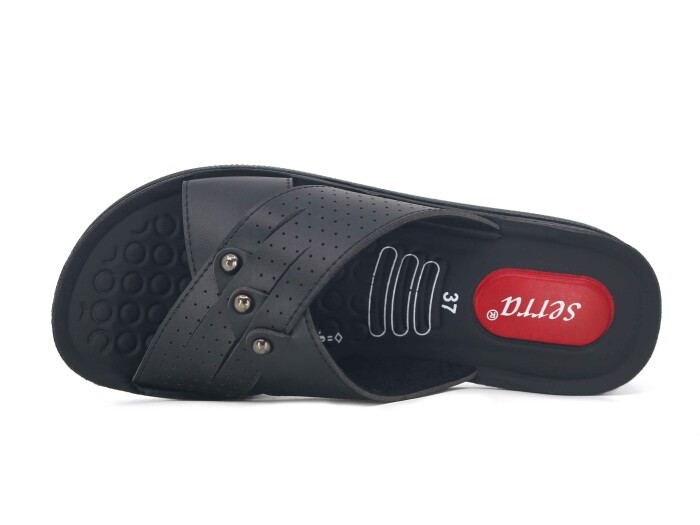 Serra Zenne 800 Düz Günlük Terlik Siyah - Serra (1)