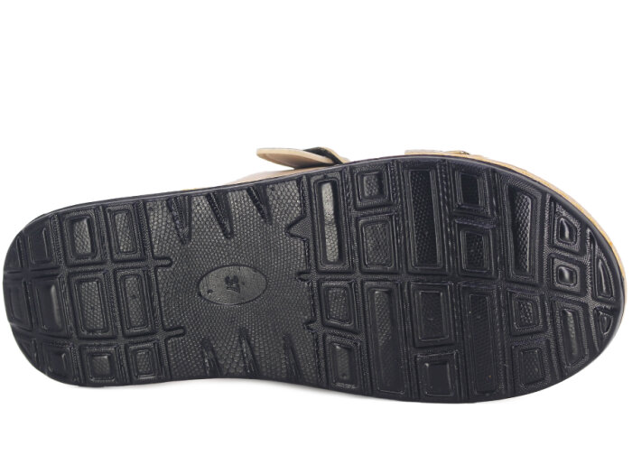 Serra Zenne 8002-1 Simli Çift Toka Dikişli Kutulu Günlük Terlik Krem - 3