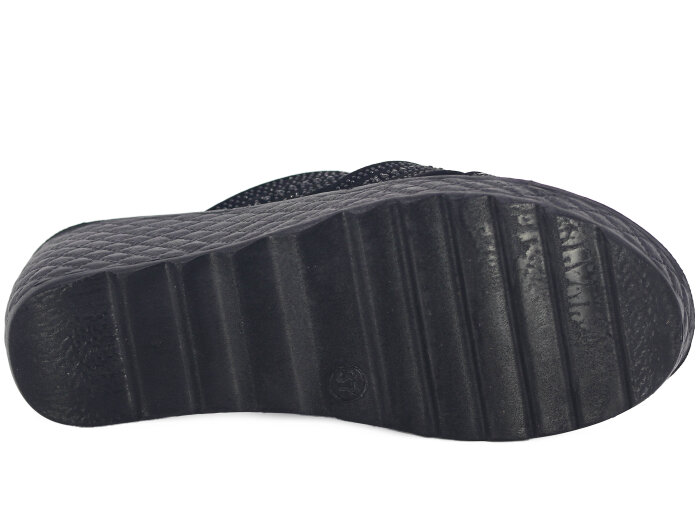 Serra Zenne 911-2026 Taşlı Enj. Yüksek Kutulu Günlük Terlik Siyah - 3